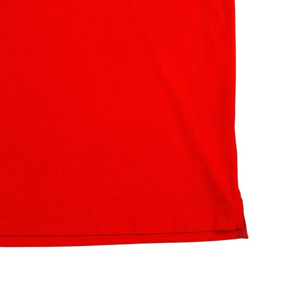 J Lindeberg Polo Mens Large Red Performance Tech Tour Golf Shirt Sacconnesset - Picture 4 of 9